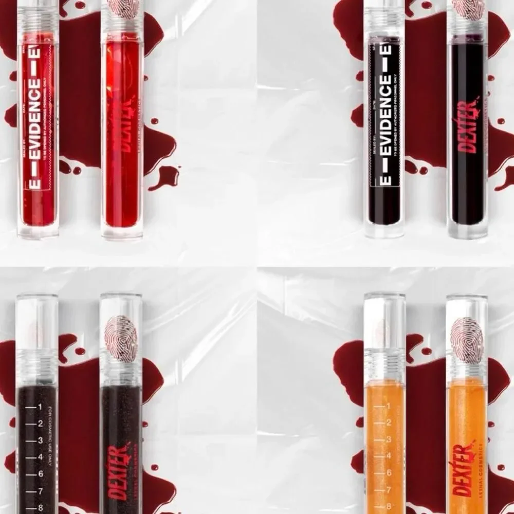 Dexter Lip Stain Bundle Lethal Cosmetics 4 Pack M99 Dark Passenger Makeup